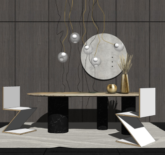 精品客厅设计家具模型 (10)